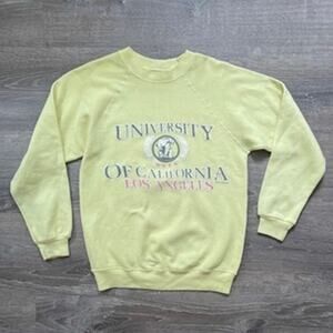 Vtg 80s University Of California Los Angeles Spellout Sweatshirt Hanes Sz S